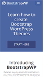 Mobile Screenshot of bootstrapwp.com